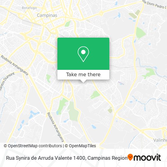 Rua Synira de Arruda Valente 1400 map