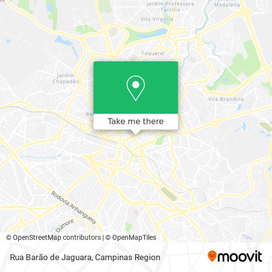 Mapa Rua Barão de Jaguara