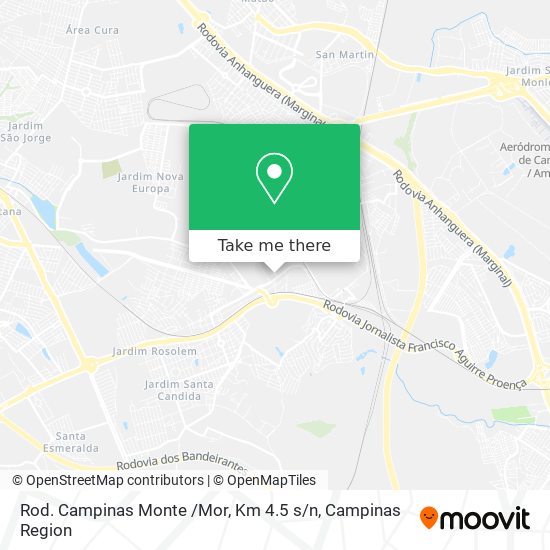 Rod. Campinas Monte /Mor, Km 4.5 s / n map