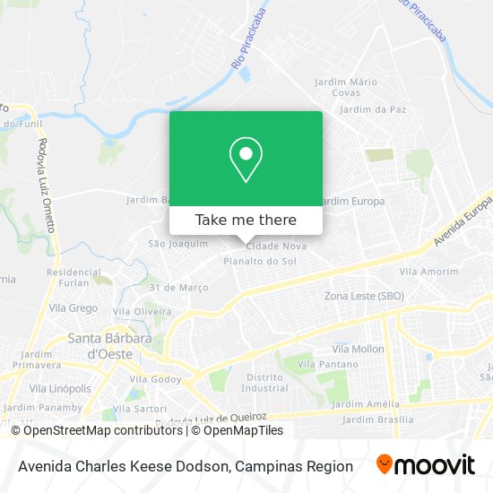 Avenida Charles Keese Dodson map