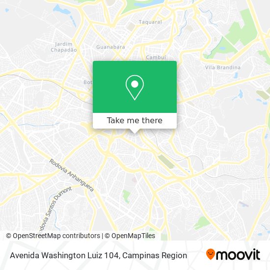 Mapa Avenida Washington Luiz 104