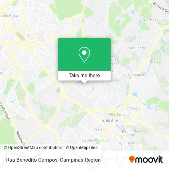 Rua Benedito Campos map