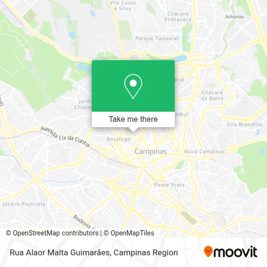 Rua Alaor Malta Guimarães map