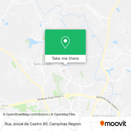 Rua Josué de Castro 80 map