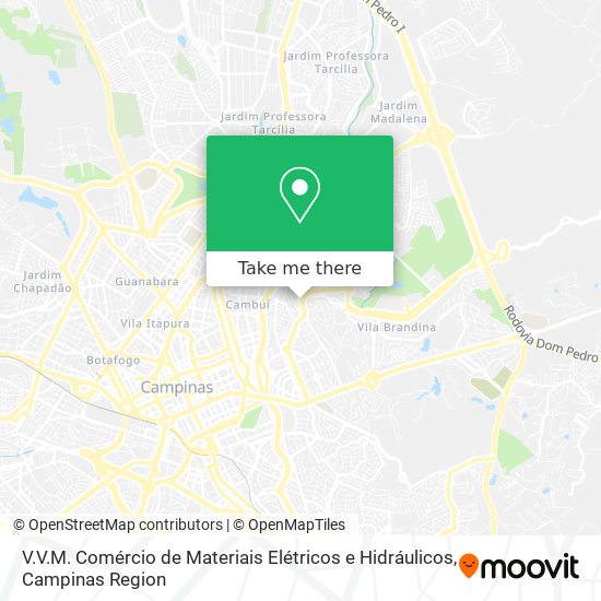 V.V.M. Comércio de Materiais Elétricos e Hidráulicos map
