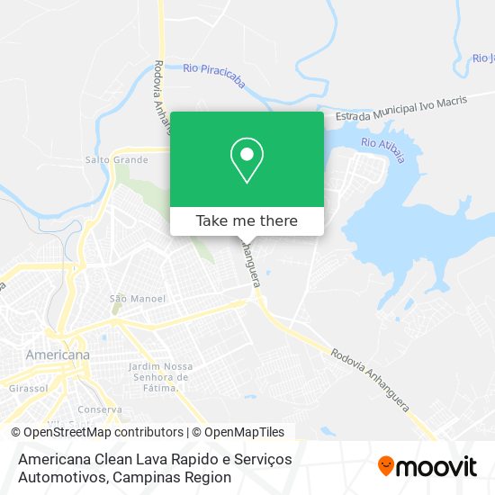 Americana Clean Lava Rapido e Serviços Automotivos map