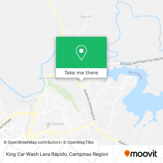 King Car Wash Lava Rápido map