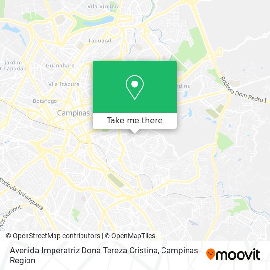 Avenida Imperatriz Dona Tereza Cristina map