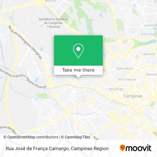 Mapa Rua José de França Camargo