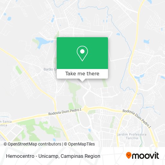 Mapa Hemocentro - Unicamp