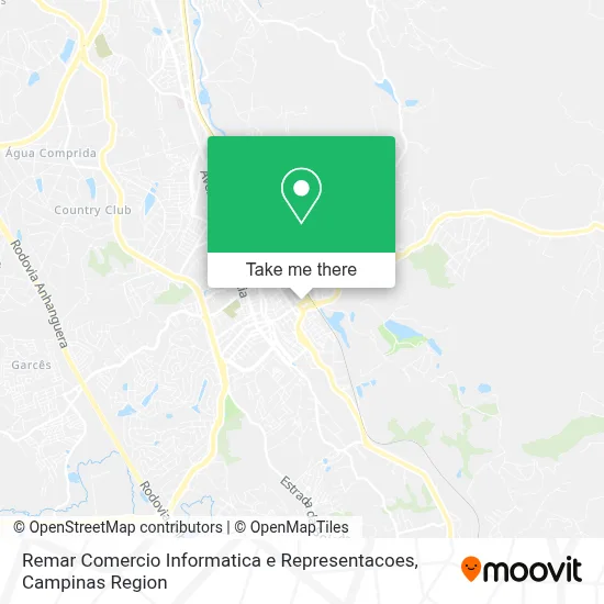 Remar Comercio Informatica e Representacoes map