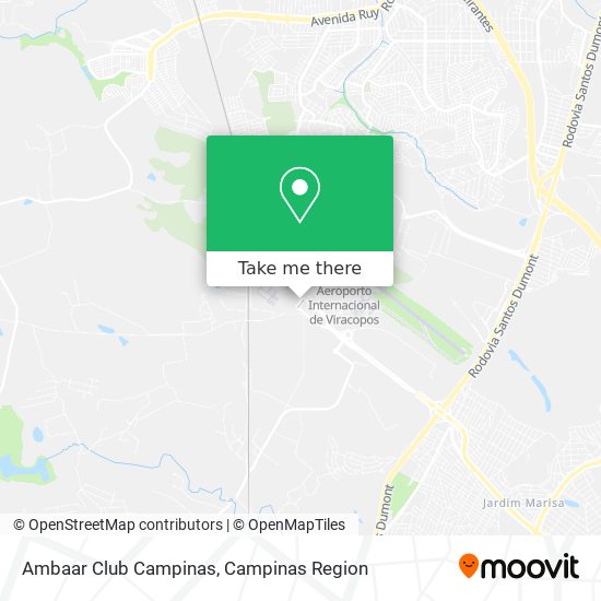 Ambaar Club Campinas map