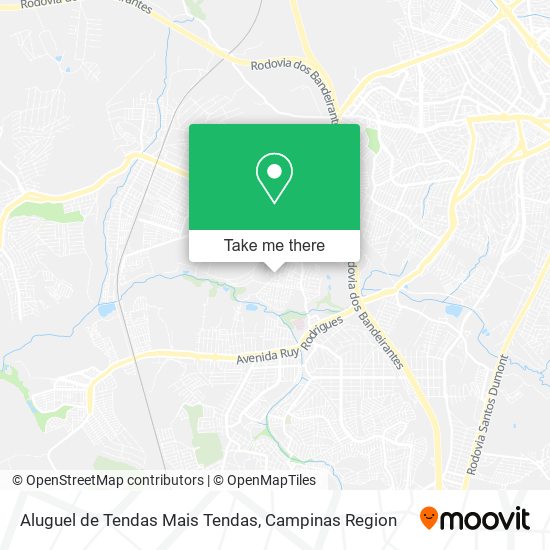Aluguel de Tendas Mais Tendas map