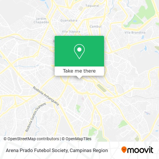 Arena Prado Futebol Society map