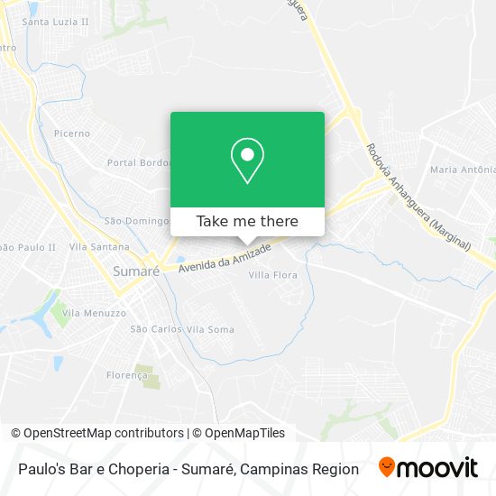 Paulo's Bar e Choperia - Sumaré map