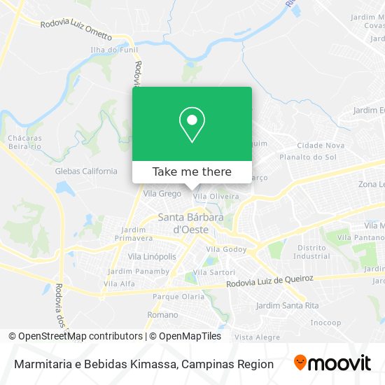 Marmitaria e Bebidas Kimassa map