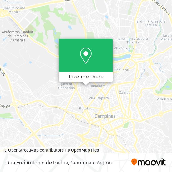Mapa Rua Frei Antônio de Pádua