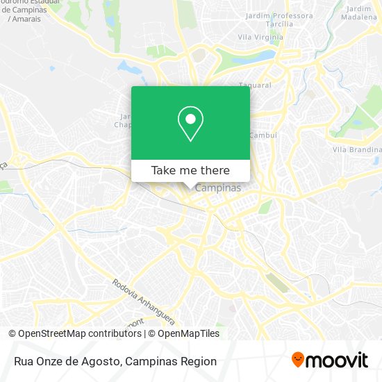 Mapa Rua Onze de Agosto