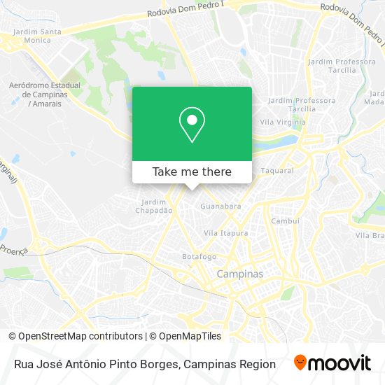 Rua José Antônio Pinto Borges map