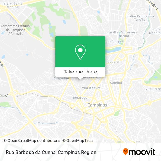 Mapa Rua Barbosa da Cunha