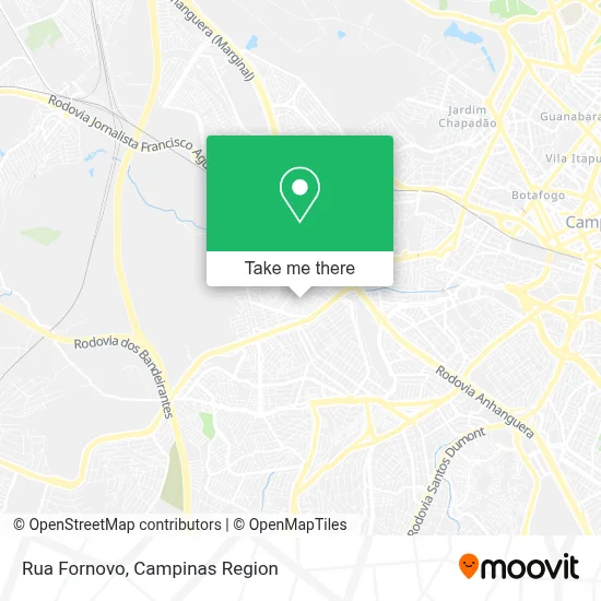 Rua Fornovo map