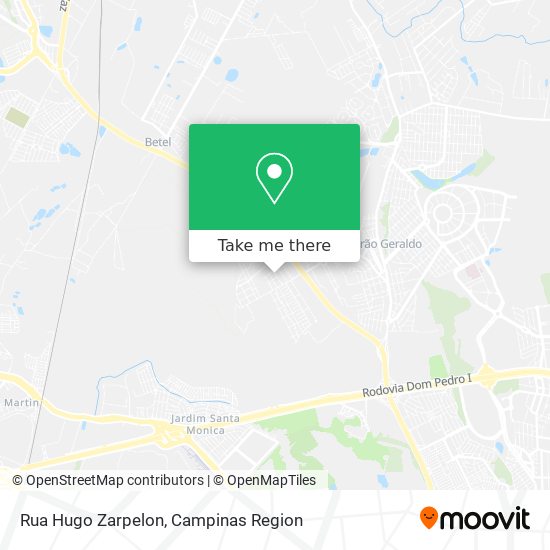 Rua Hugo Zarpelon map