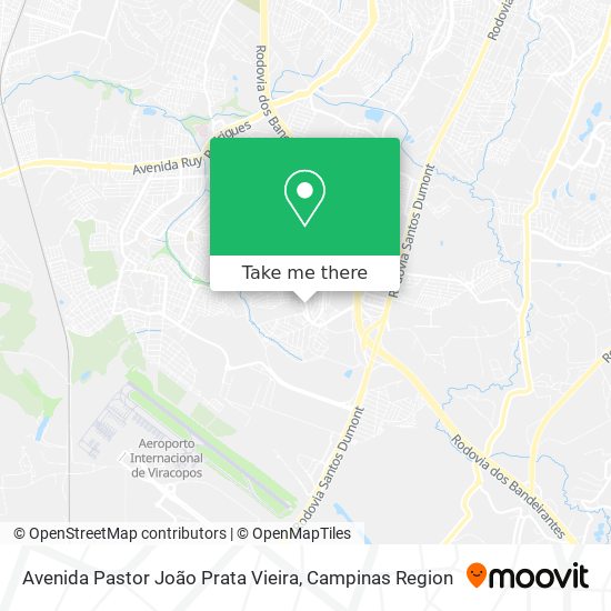Avenida Pastor João Prata Vieira map