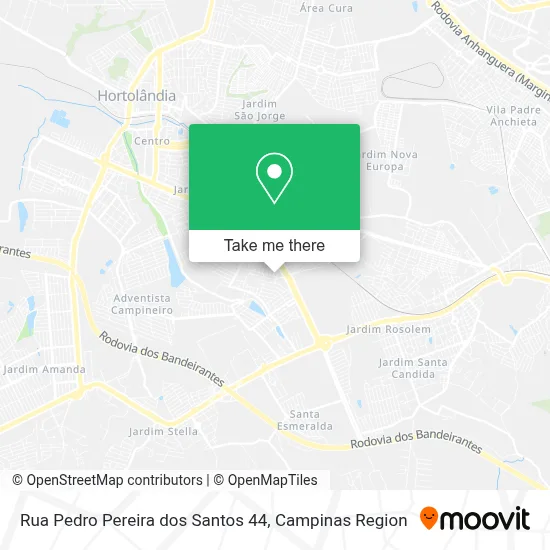 Rua Pedro Pereira dos Santos 44 map