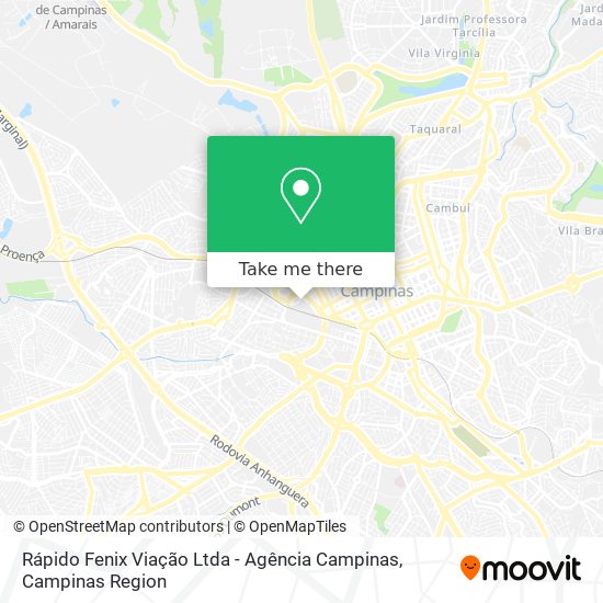 Rápido Fenix Viação Ltda - Agência Campinas map