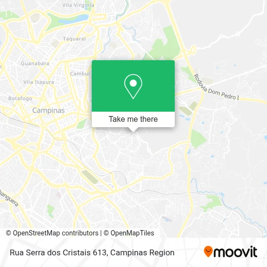 Rua Serra dos Cristais 613 map