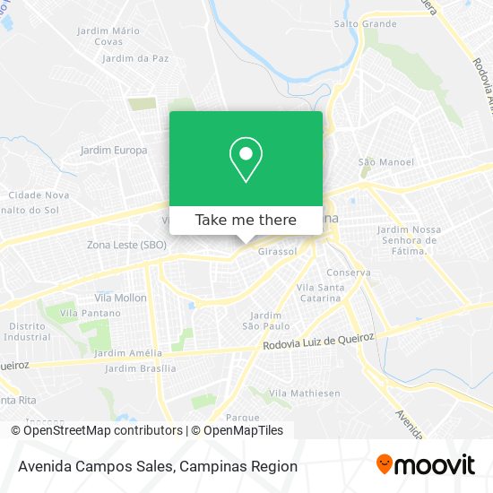 Mapa Avenida Campos Sales
