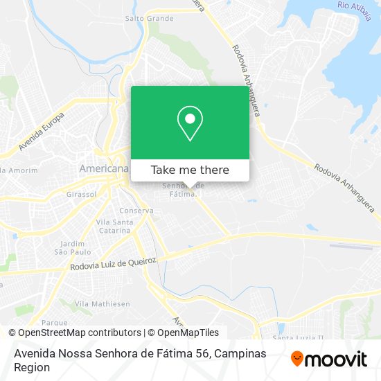Avenida Nossa Senhora de Fátima 56 map