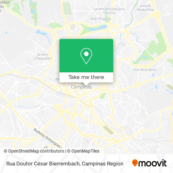 Mapa Rua Doutor César Bierrembach