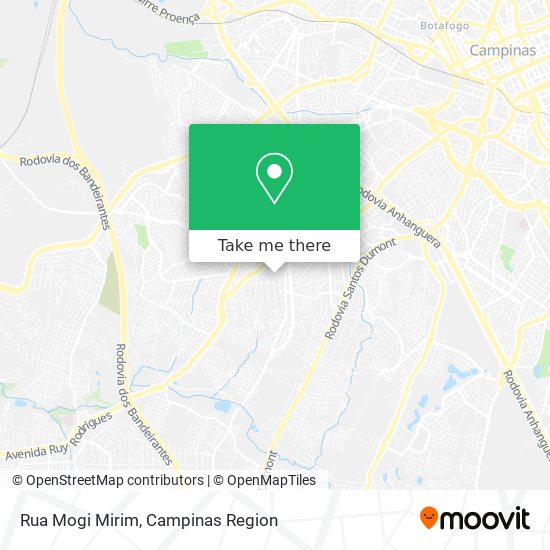 Rua Mogi Mirim map