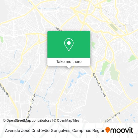 Mapa Avenida José Cristóvão Gonçalves
