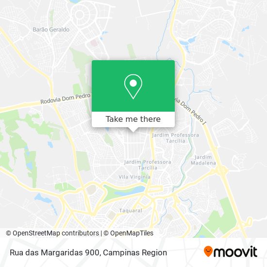 Rua das Margaridas 900 map