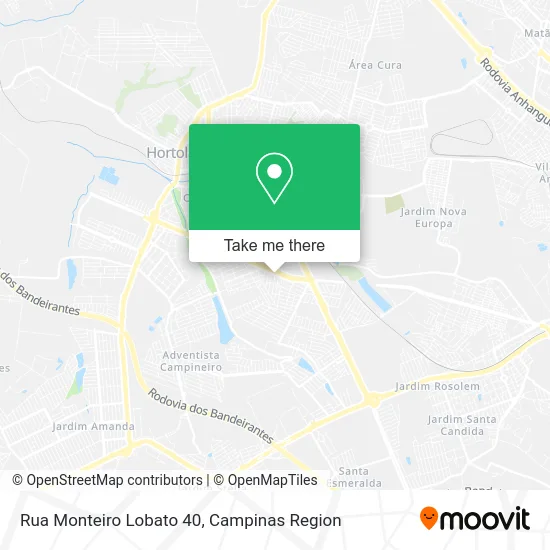 Rua Monteiro Lobato 40 map