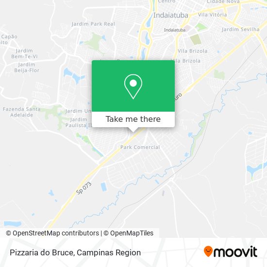 Mapa Pizzaria do Bruce