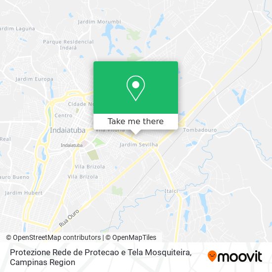 Mapa Protezione Rede de Protecao e Tela Mosquiteira