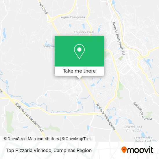 Top Pizzaria Vinhedo map