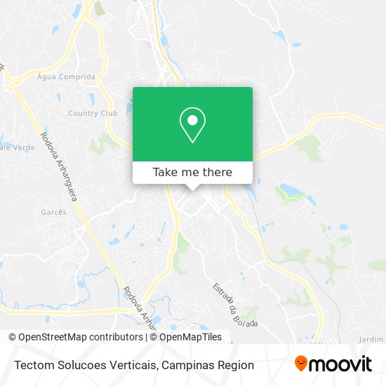 Mapa Tectom Solucoes Verticais