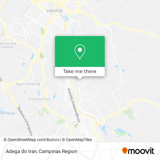 Adega do Iran map