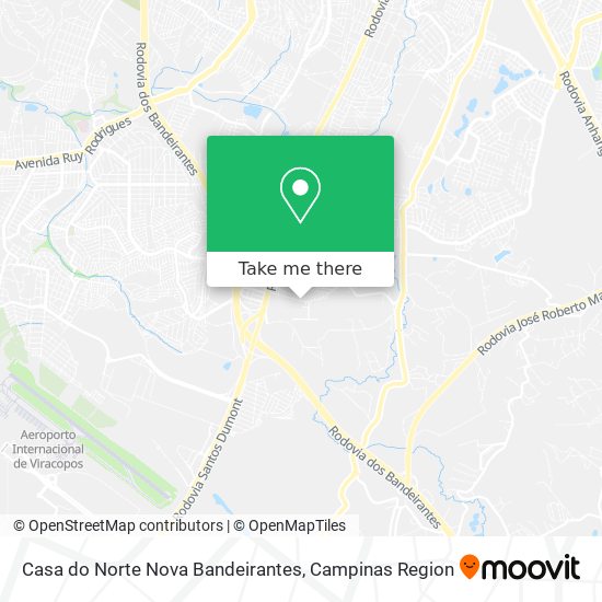 Casa do Norte Nova Bandeirantes map