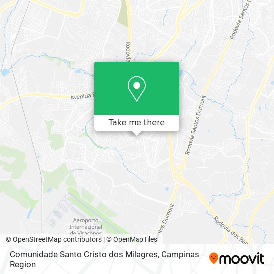 Mapa Comunidade Santo Cristo dos Milagres