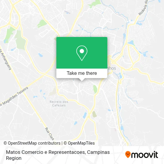 Matos Comercio e Representacoes map