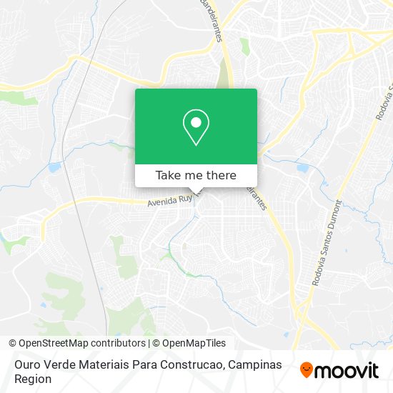 Ouro Verde Materiais Para Construcao map