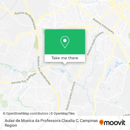 Aulas de Musica da Professora Claudia C map