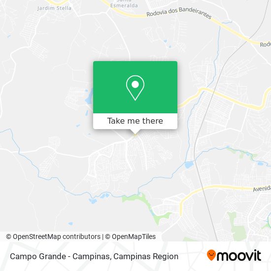 Campo Grande - Campinas map