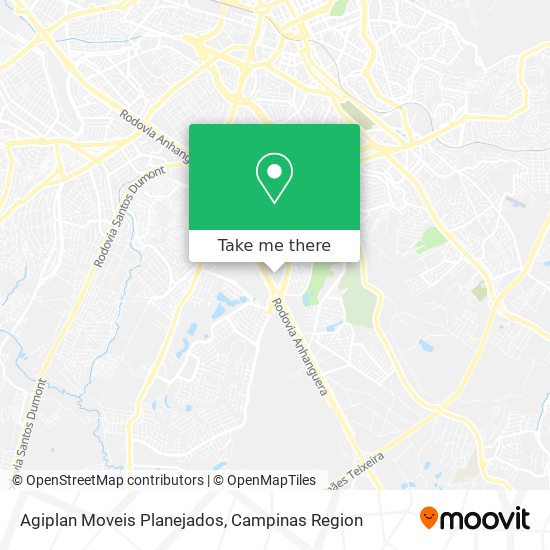 Mapa Agiplan Moveis Planejados