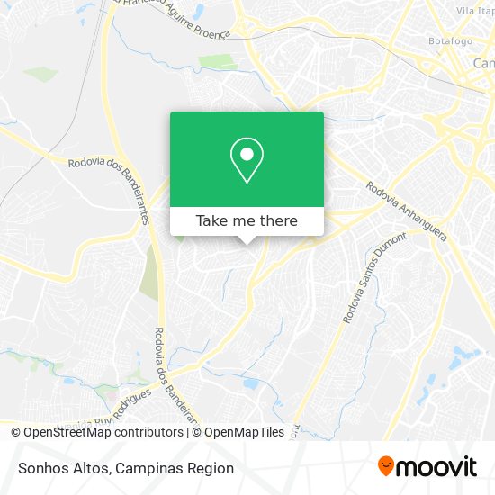 Sonhos Altos map